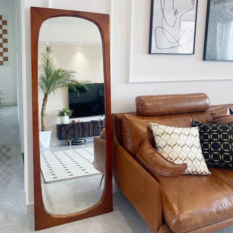 JAOE Modern Solid Wood Full Length Mirror