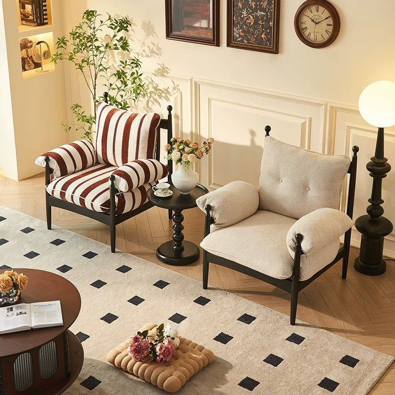 TASA Victorian Fabric Lounge Chair