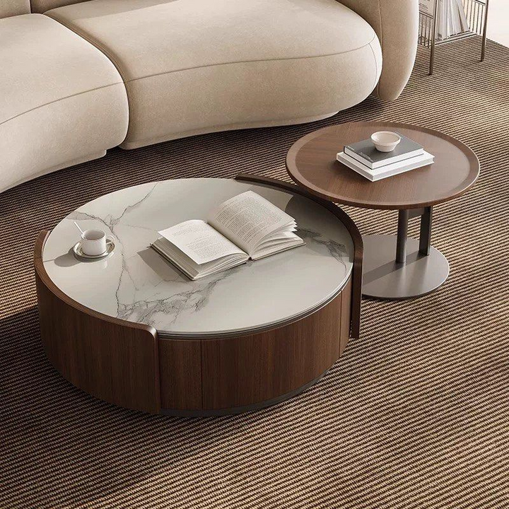 TROEJ Modern Round Coffee Tables