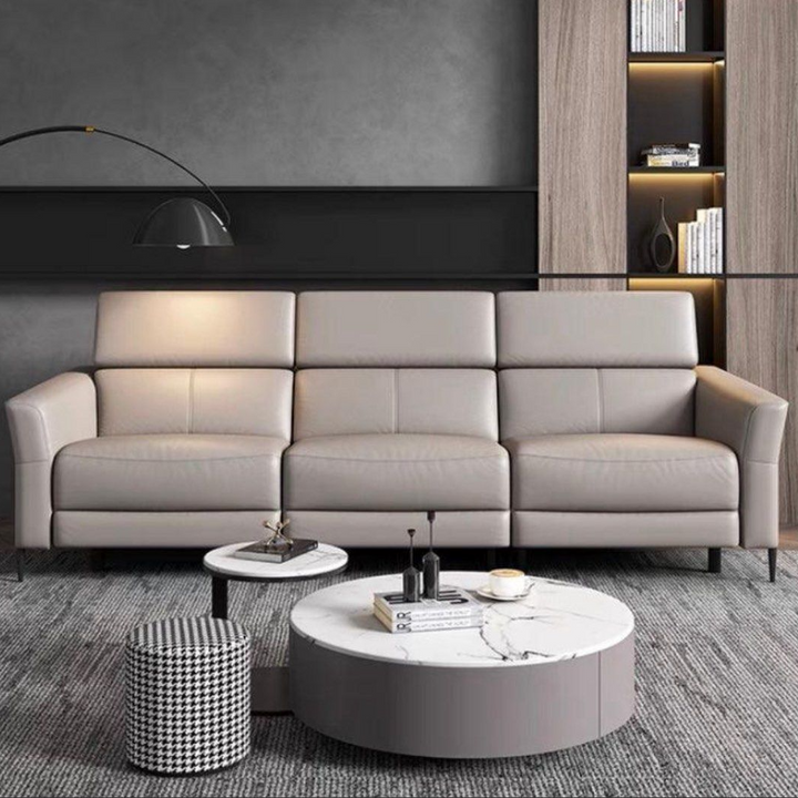 AUTORA Sectional Electric Recliner Leather Sofa