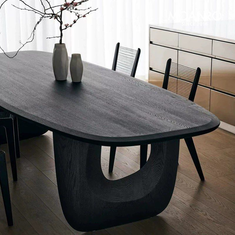 ABLAN Modern Solid Wood Dining Table