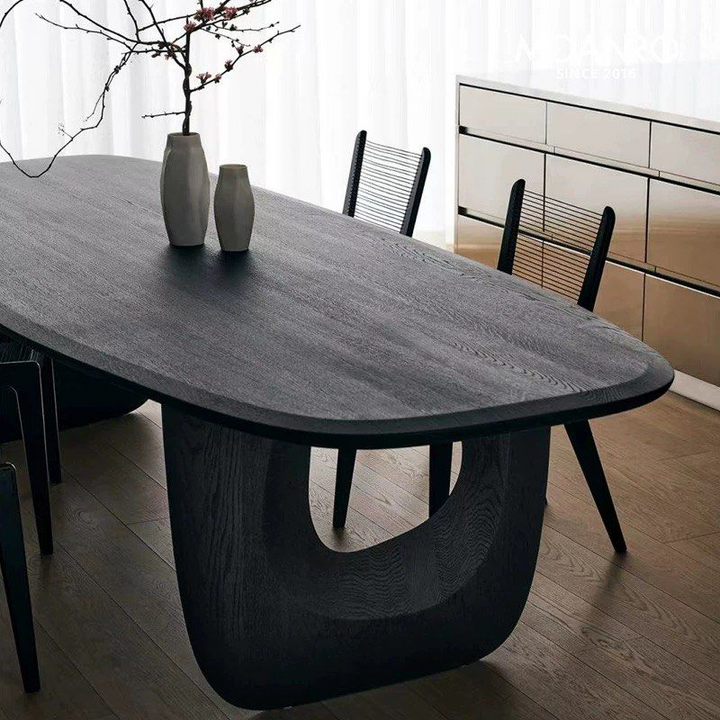ABLAN Modern Solid Wood Dining Table