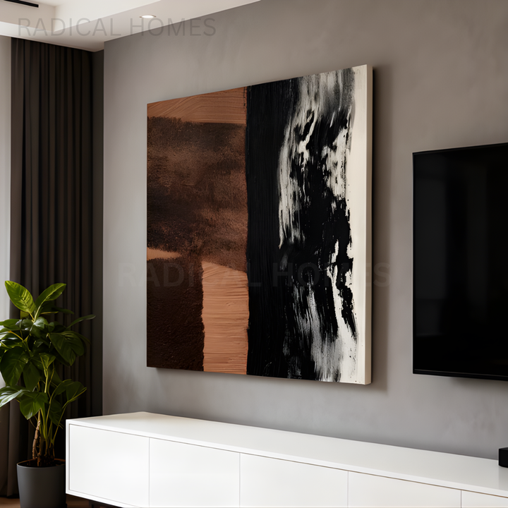 YAN Pure Hand-Painted Oil Painting - Radical Homes Singapore