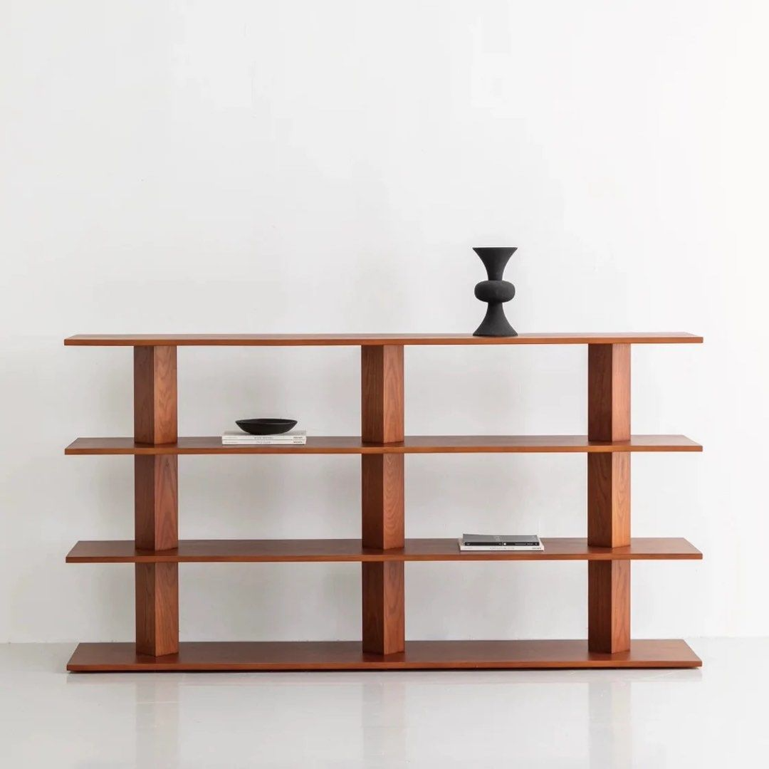 URVIRE Modern Solid Wood Display Shelf