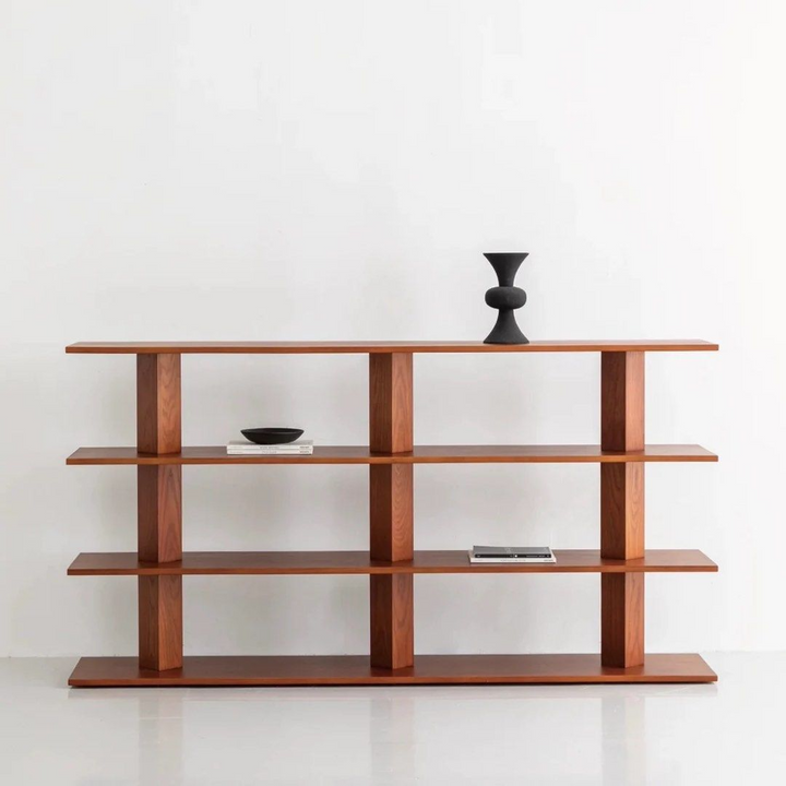 URVIRE Modern Solid Wood Display Shelf