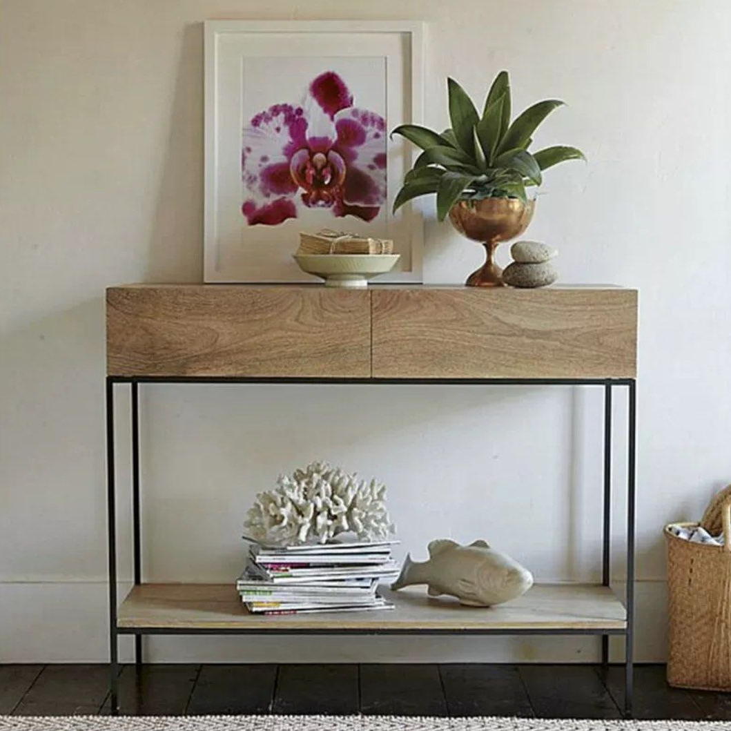 RIKU Solid Wood Console Table
