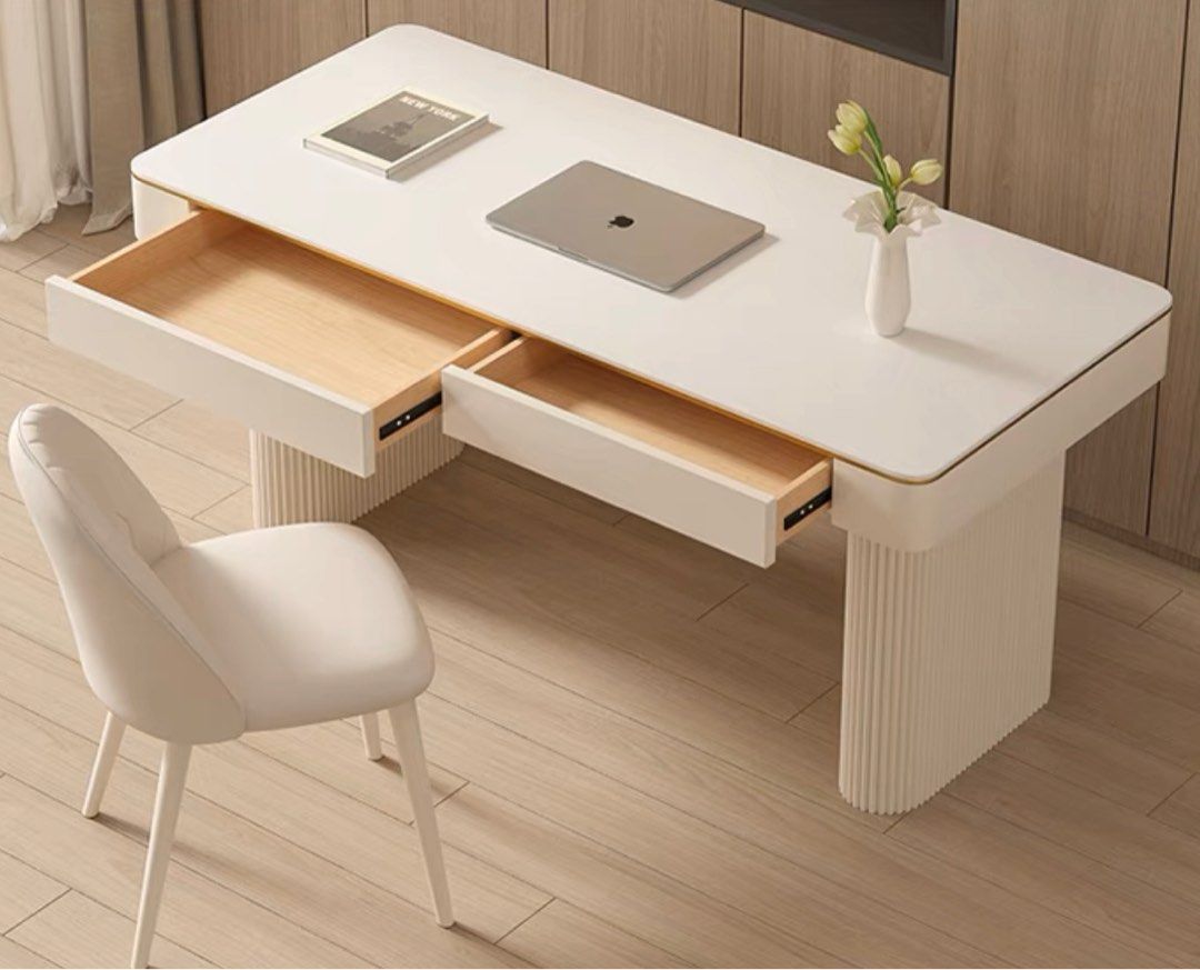 DOROTHEA Modern Sintered Stone Study Table – Radical Homes