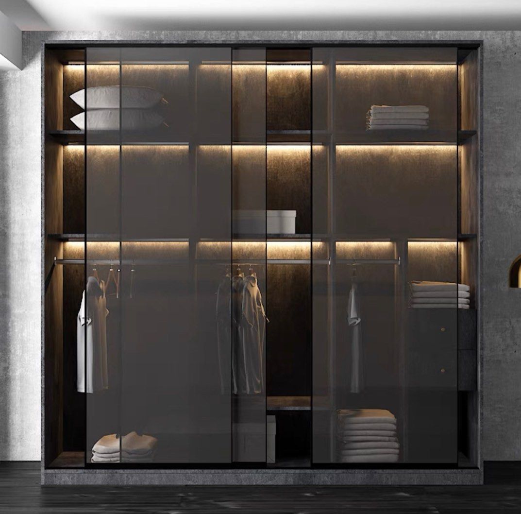 Wardrobe Linear Led FELICITAS Luxury Modern LED Wardrobe – Radical Homes