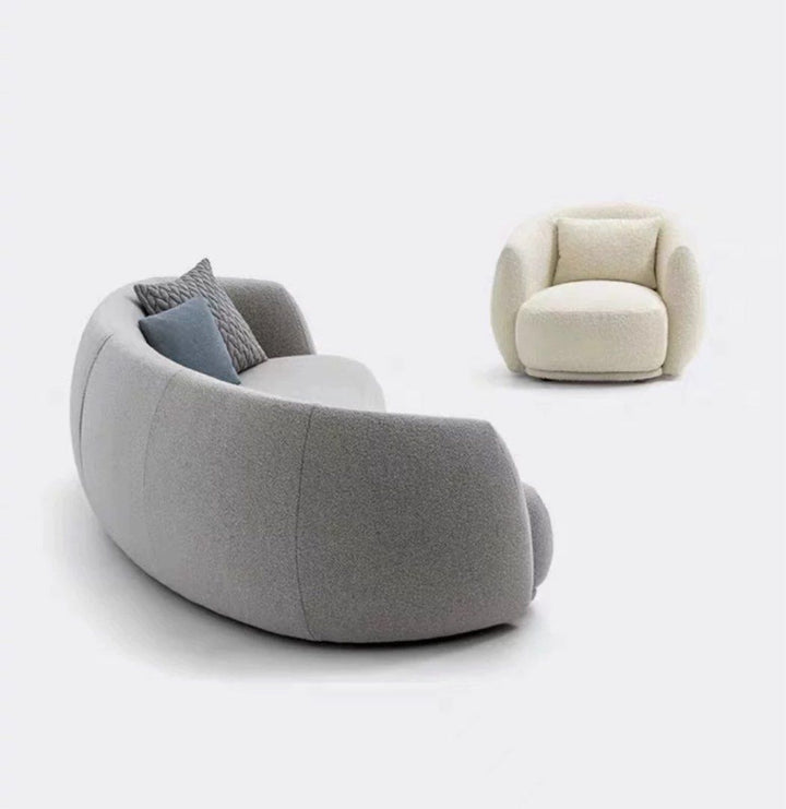 NOIR Modern Boucle Curve Sofa