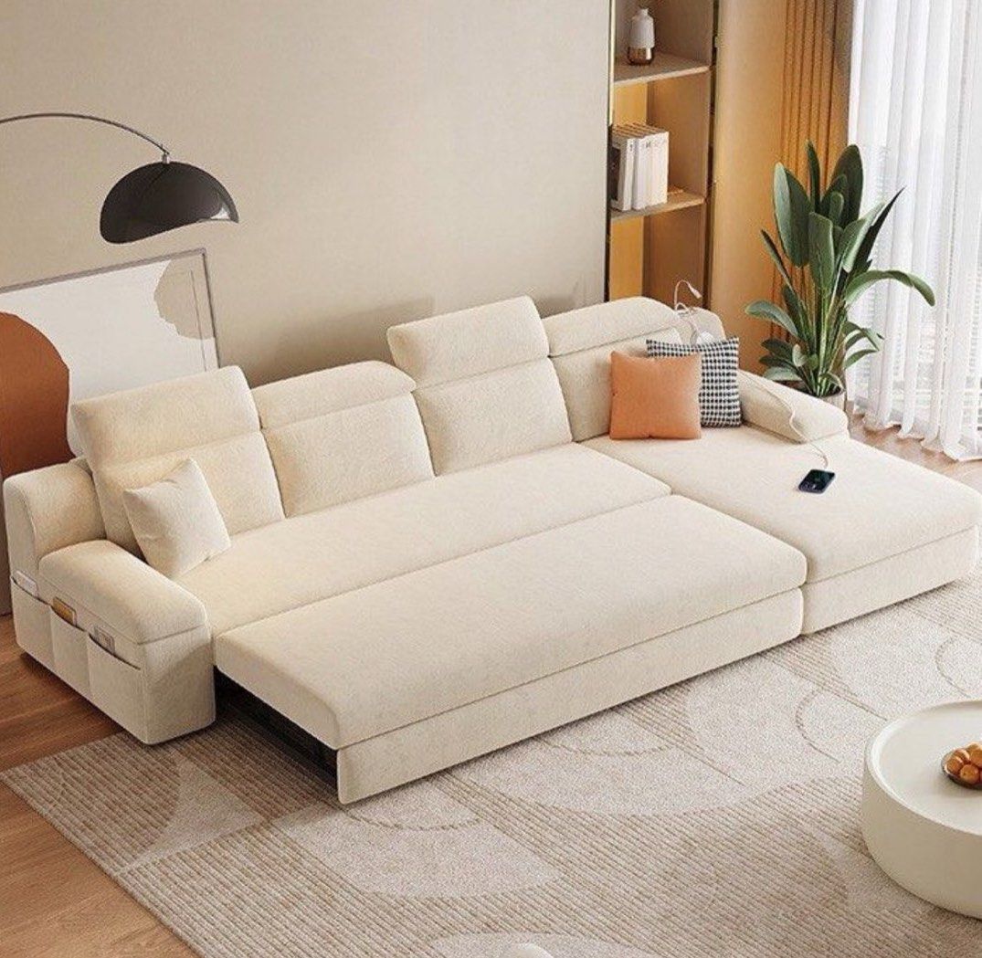 AMIRAE Modern Sofa Bed With Storage