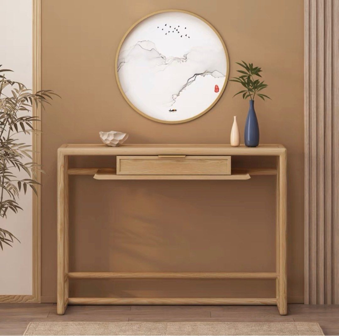 MEIRA Modern Solid Wood Console Table