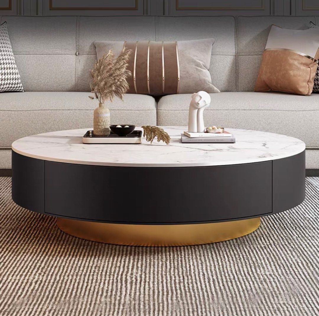 PANSINO Modern Slate Coffee Tables