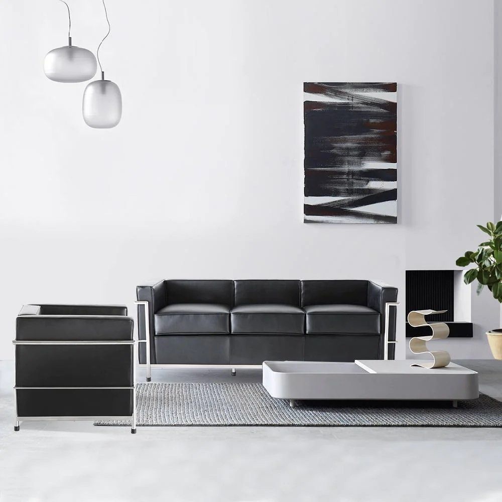 SAVRELLI Contemporary Leather Sofa
