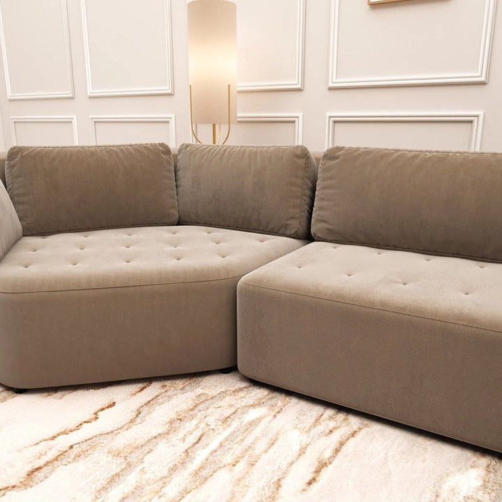 SELENE Modern Velvet U Shape Sofa