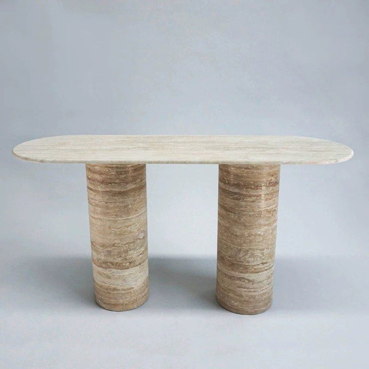 JUNIA Luxury Travertine Console Table