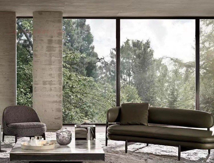 AUREA Modern Curve Fabric Sofa