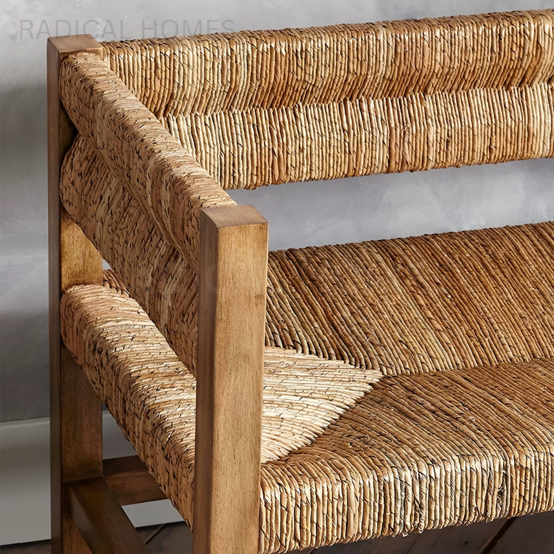 PINNET Rustic Solid Wood Bench - Radical Homes Singapore