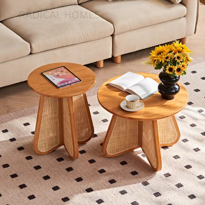 ORENDA Rattan Round Coffee Tables