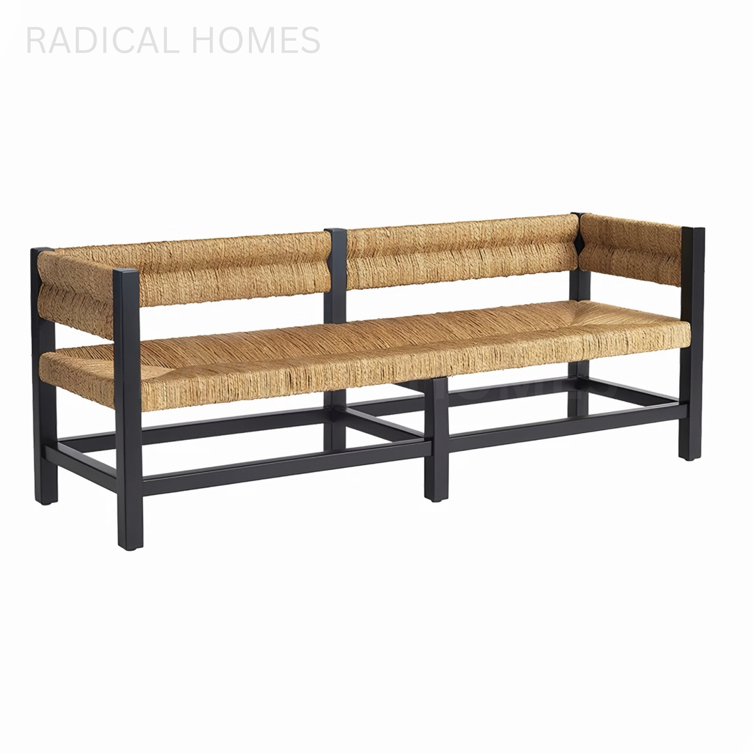 PINNET Rustic Solid Wood Bench - Radical Homes Singapore
