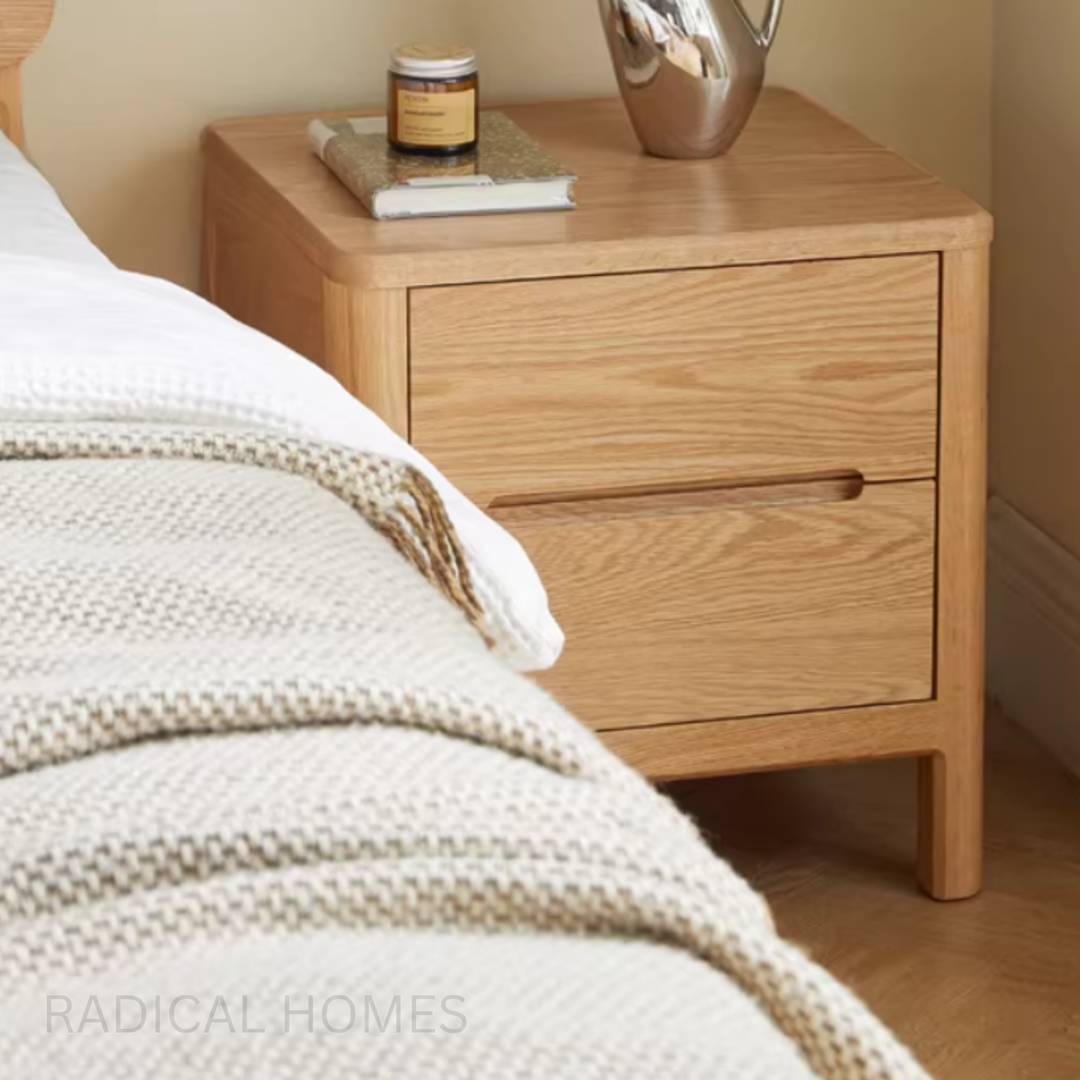 NORDEN Modern Solid Wood Bedside Table - Radical Homes Singapore