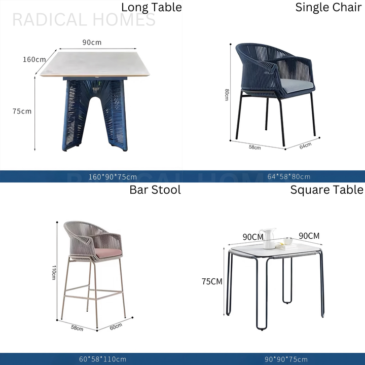 KAYDENS Modern Outdoor Table
