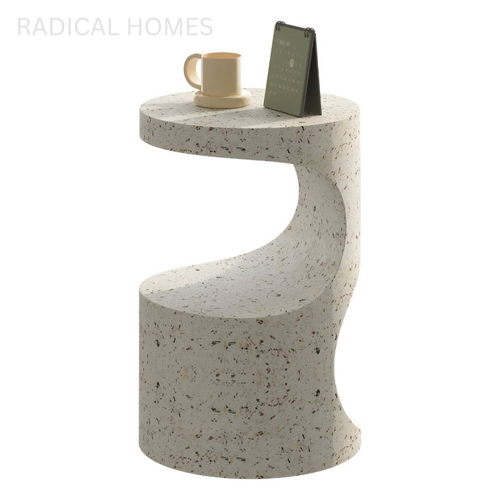 CURTIS Wabi Sabi Travertine Side Table
