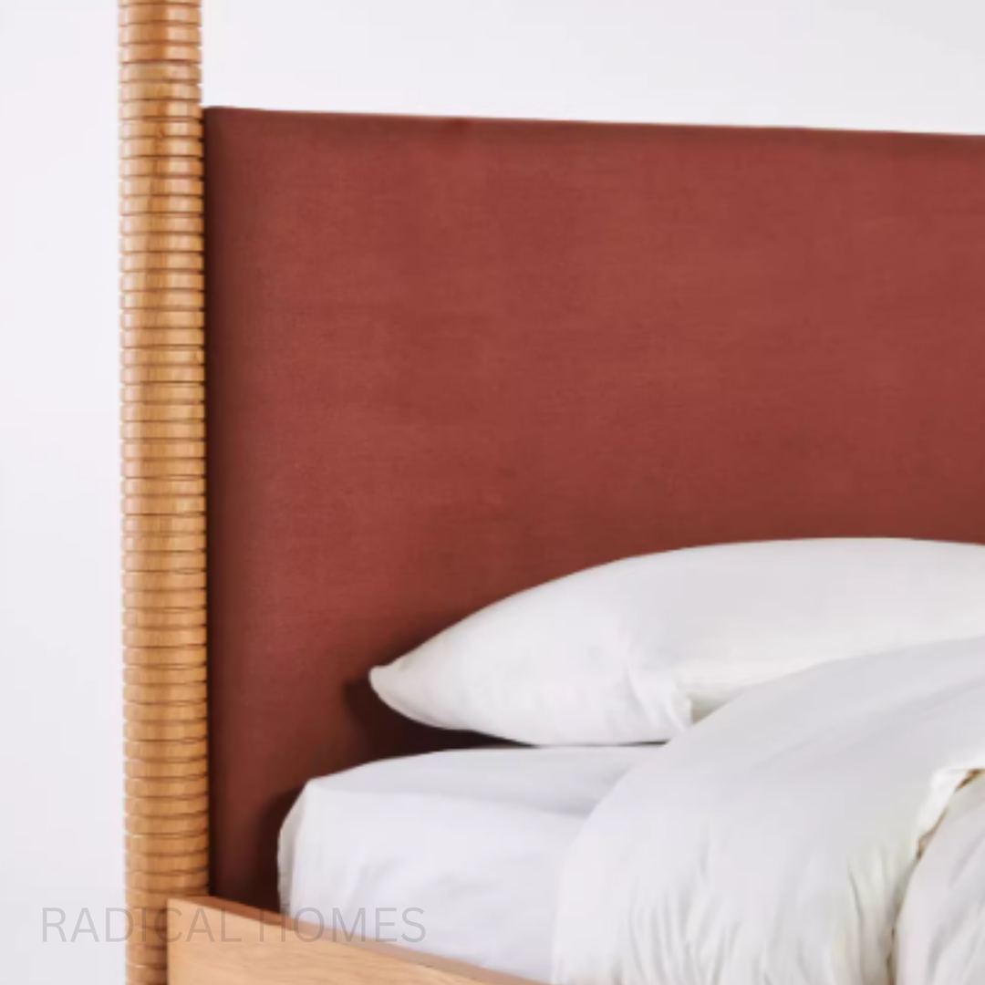 FINA Vintage Solid Wood Bedframe - Radical Homes Singapore