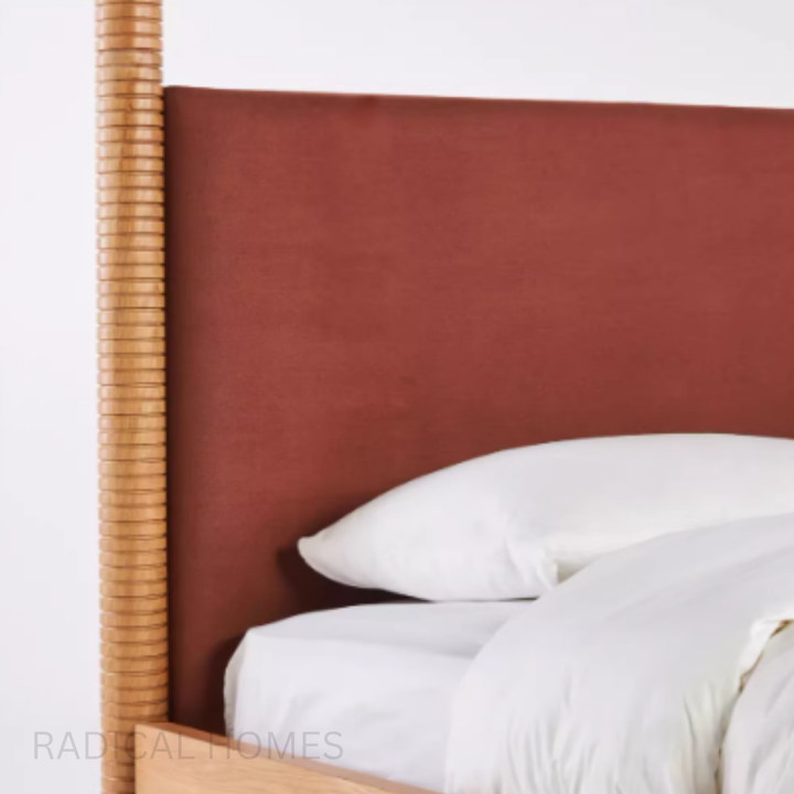 FINA Vintage Solid Wood Bedframe - Radical Homes Singapore