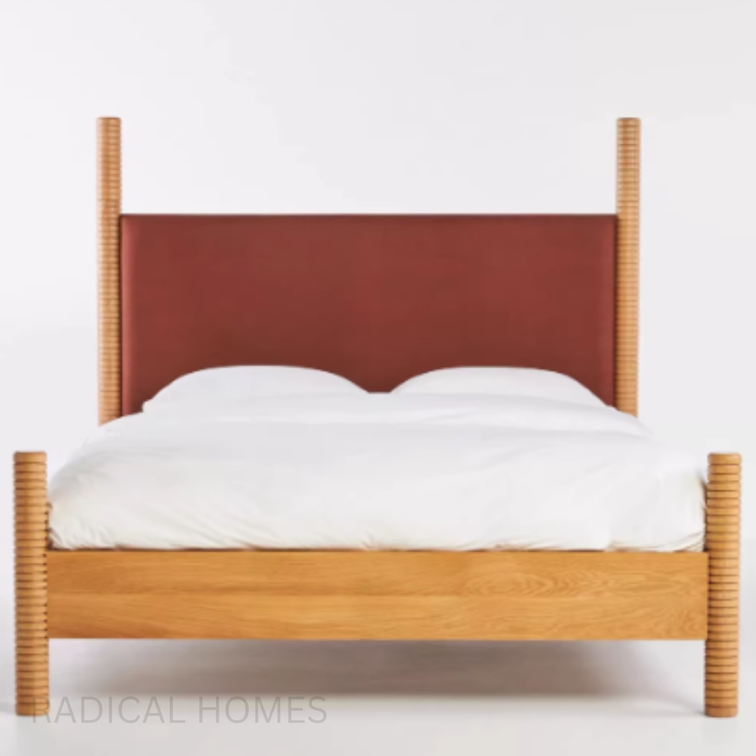 FINA Vintage Solid Wood Bedframe - Radical Homes Singapore