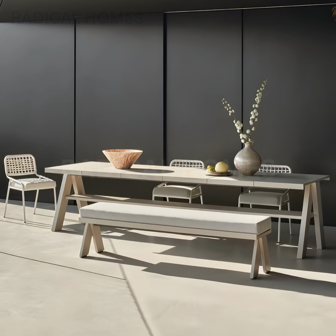 ROME Modern Outdoor Sintered Stone Dining Table
