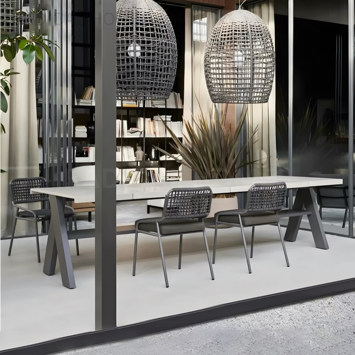 ROME Modern Outdoor Sintered Stone Dining Table