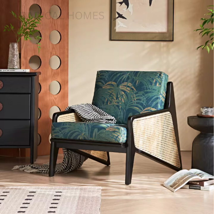 LUNARO Wabi Sabi Rattan Lounge Chair