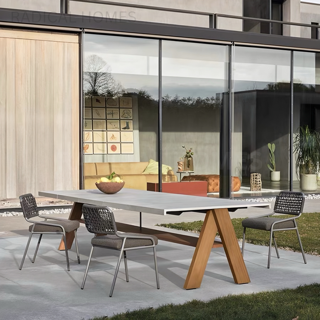 ROME Modern Outdoor Sintered Stone Dining Table