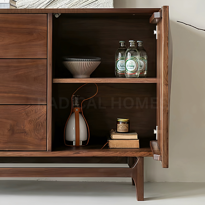 VALENCIA Rustic Walnut Wood Sideboard