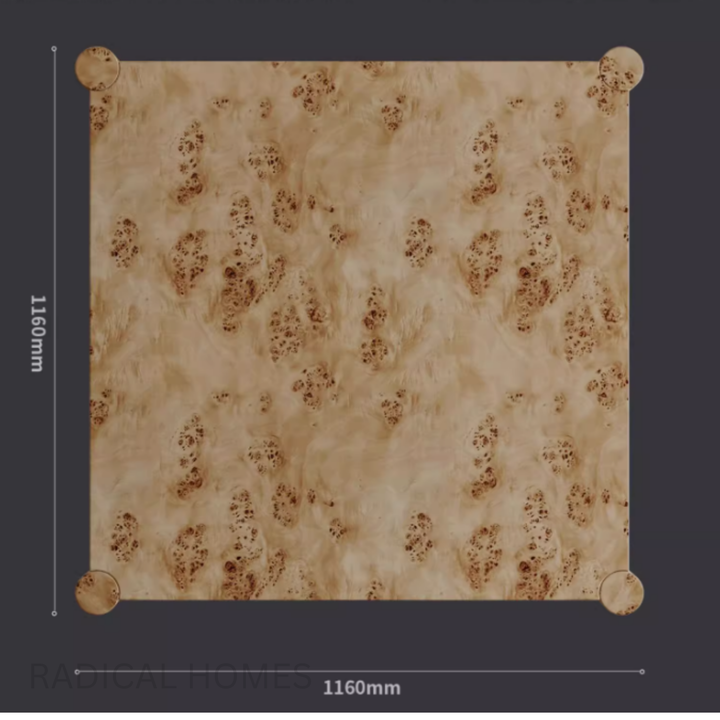 TRIESTE Mappa Burl Solid Wood Coffee Table