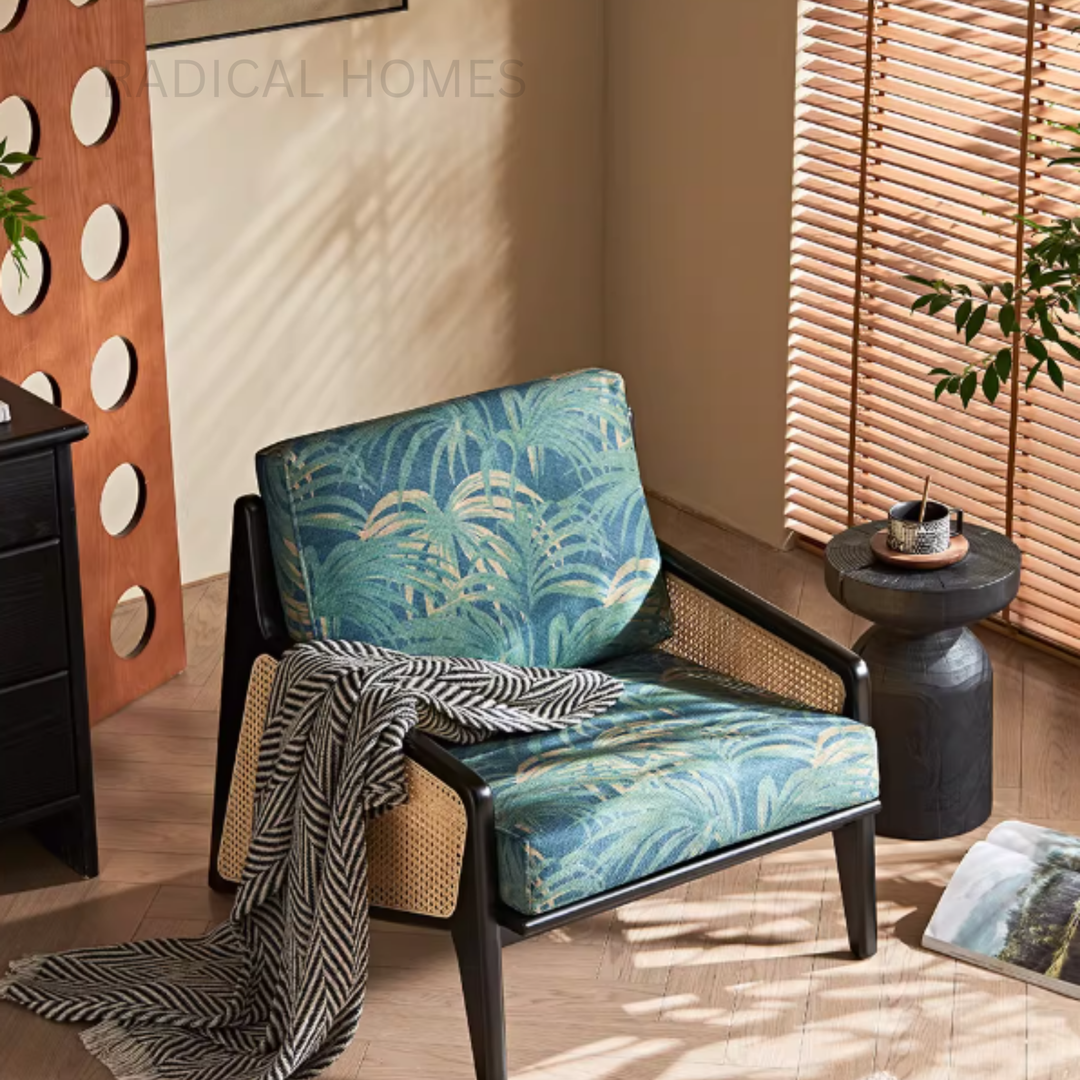 LUNARO Wabi Sabi Rattan Lounge Chair