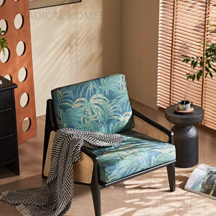 LUNARO Wabi Sabi Rattan Lounge Chair