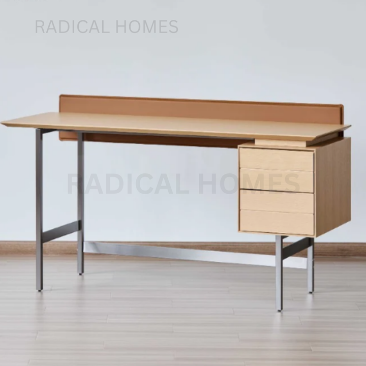 ROME Scandinavian Solid Wood Study Table - Radical Homes Singapore