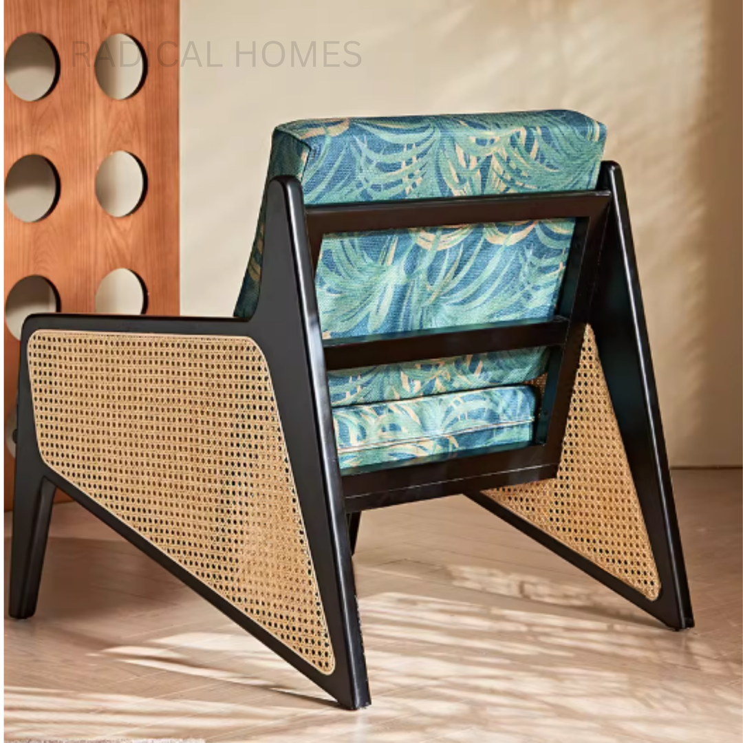 LUNARO Wabi Sabi Rattan Lounge Chair