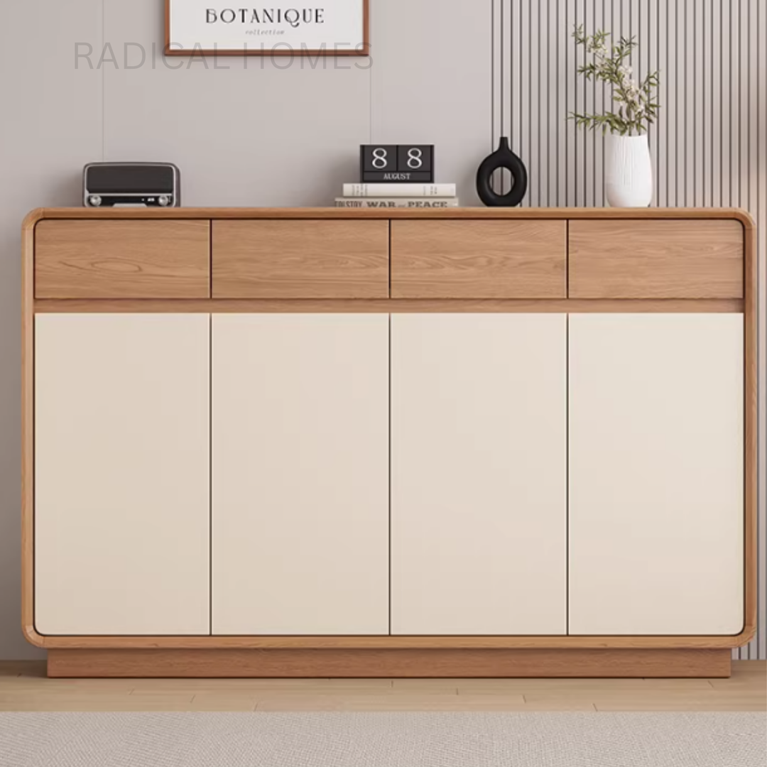 KAI Modern Solid Wood Shoe Cabinet