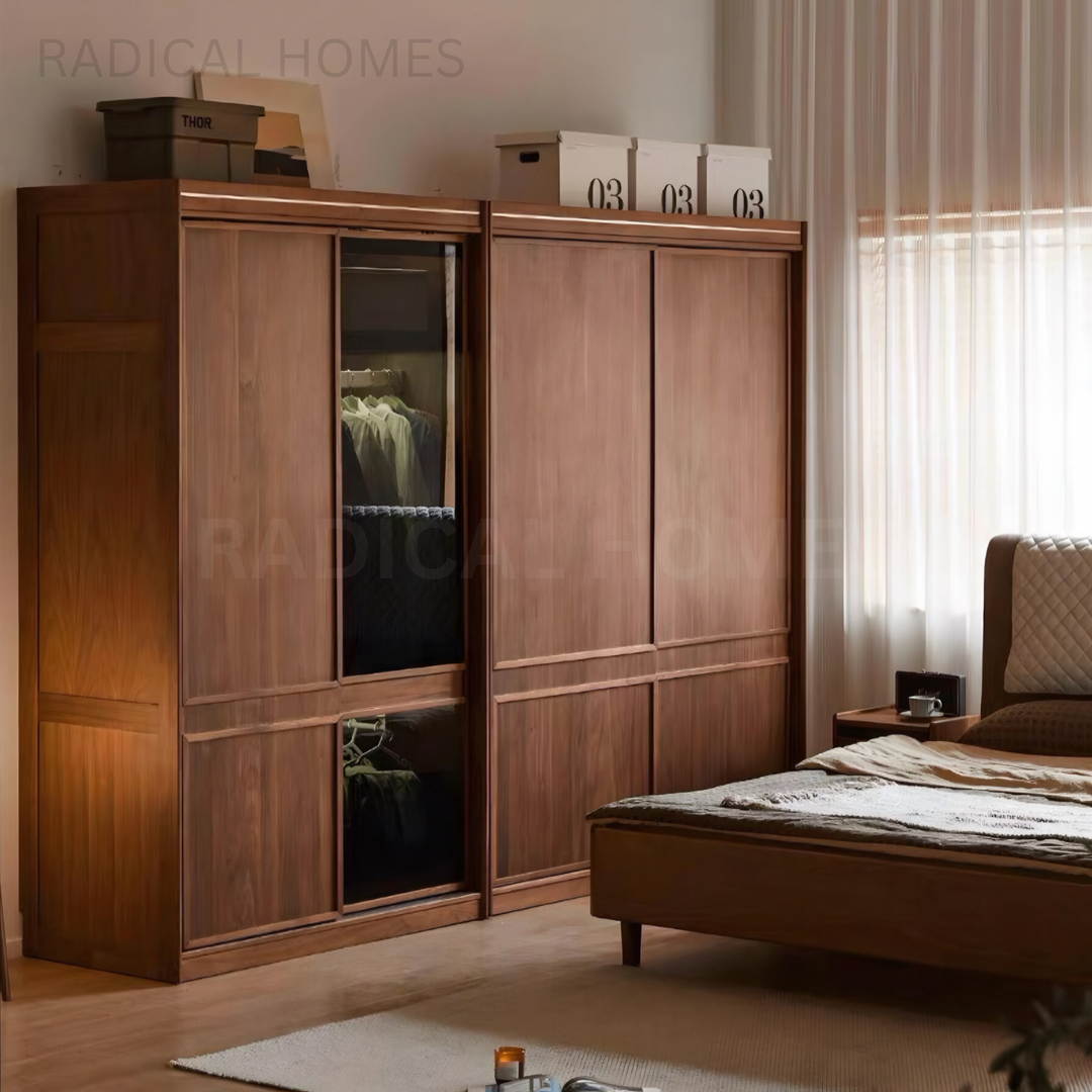 MOMO Aesop Solid Wood Wardrobe - Radical Homes Singapore