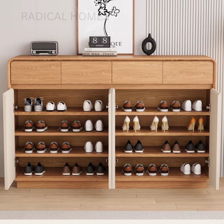 KAI Modern Solid Wood Shoe Cabinet