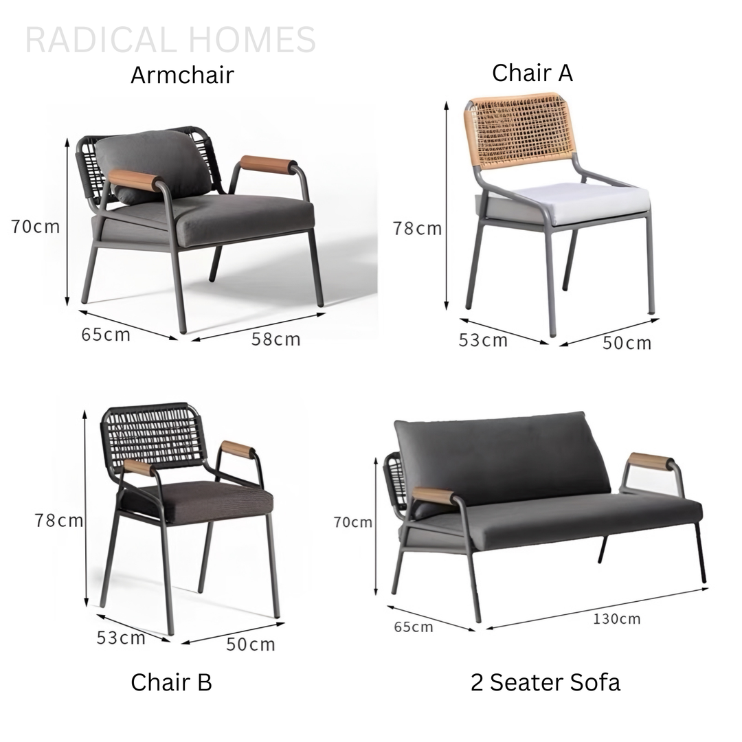ROME Modern Outdoor Sintered Stone Dining Table