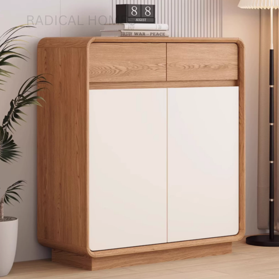 KAI Modern Solid Wood Shoe Cabinet