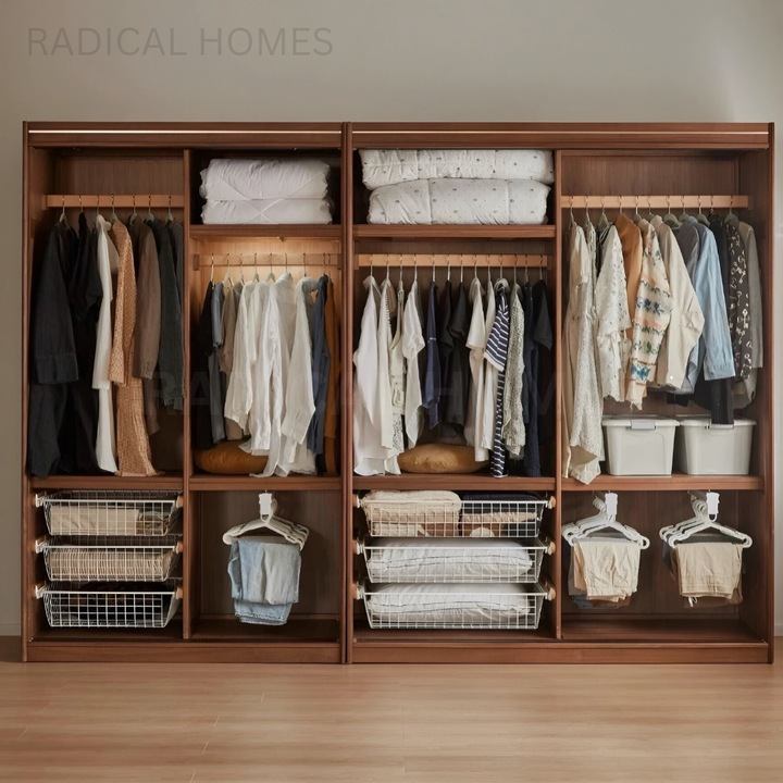 MOMO Aesop Solid Wood Wardrobe - Radical Homes Singapore