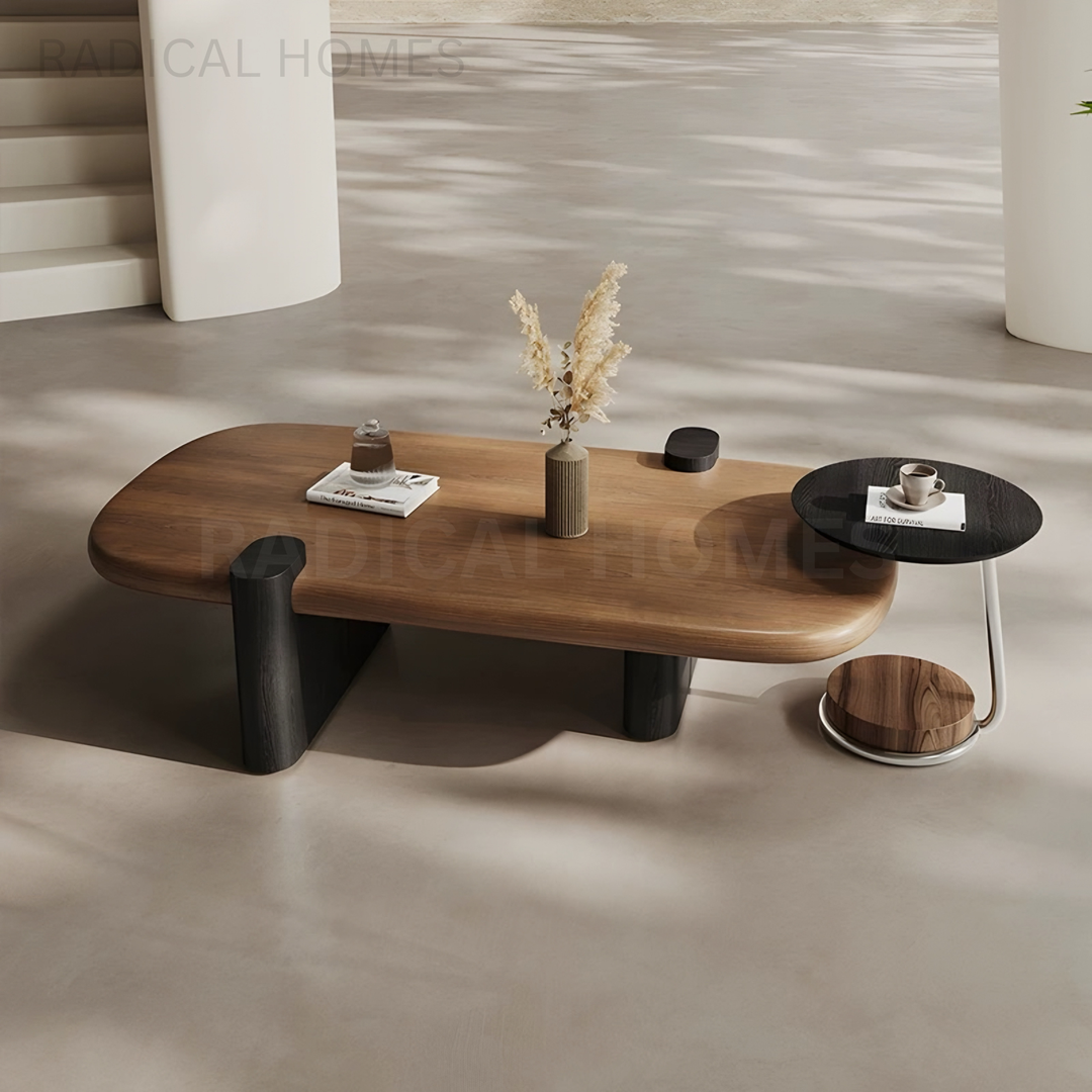 BREENA Modern Solid Wood Coffee Table - Radical Homes Singapore