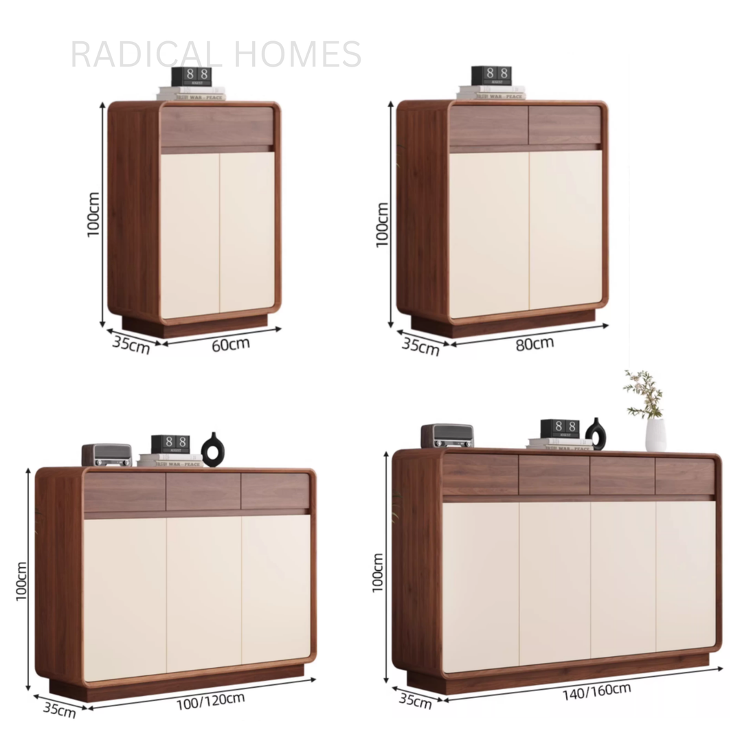 KAI Modern Solid Wood Shoe Cabinet