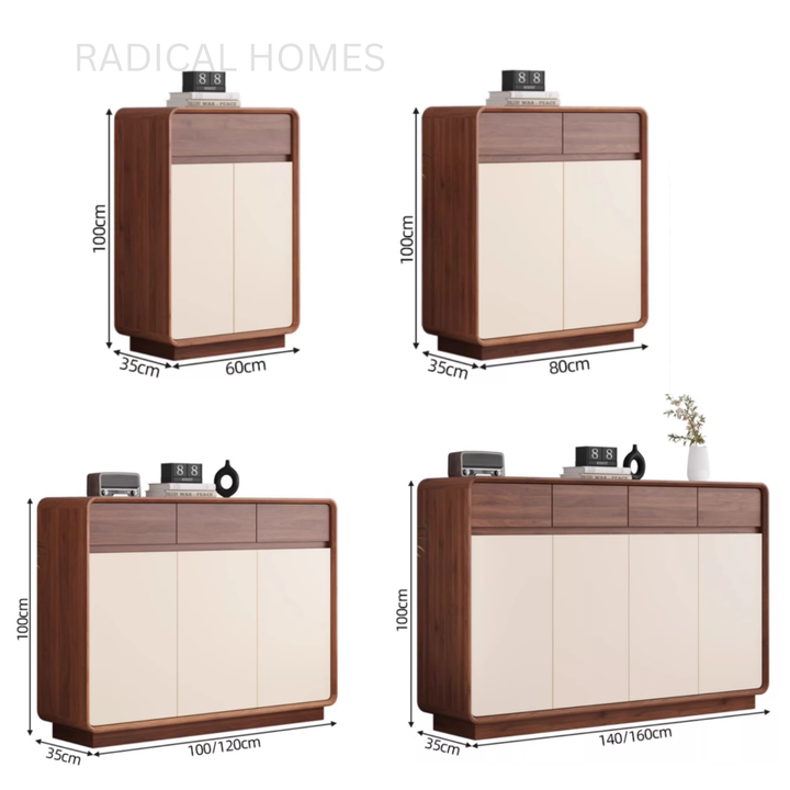 KAI Modern Solid Wood Shoe Cabinet