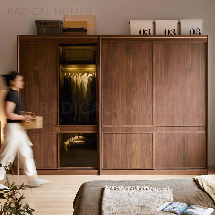 MOMO Aesop Solid Wood Wardrobe - Radical Homes Singapore