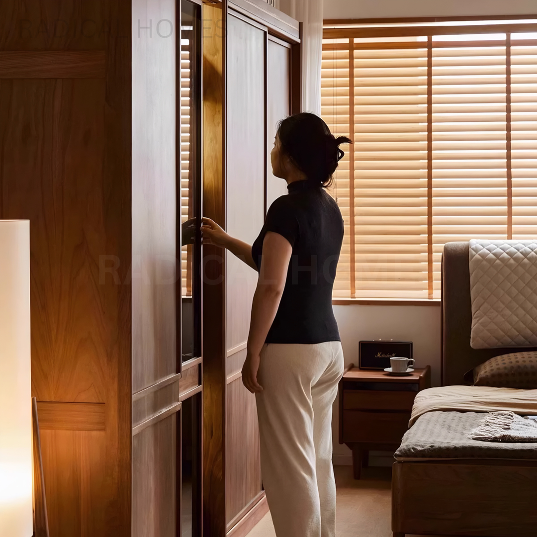 MOMO Aesop Solid Wood Wardrobe - Radical Homes Singapore